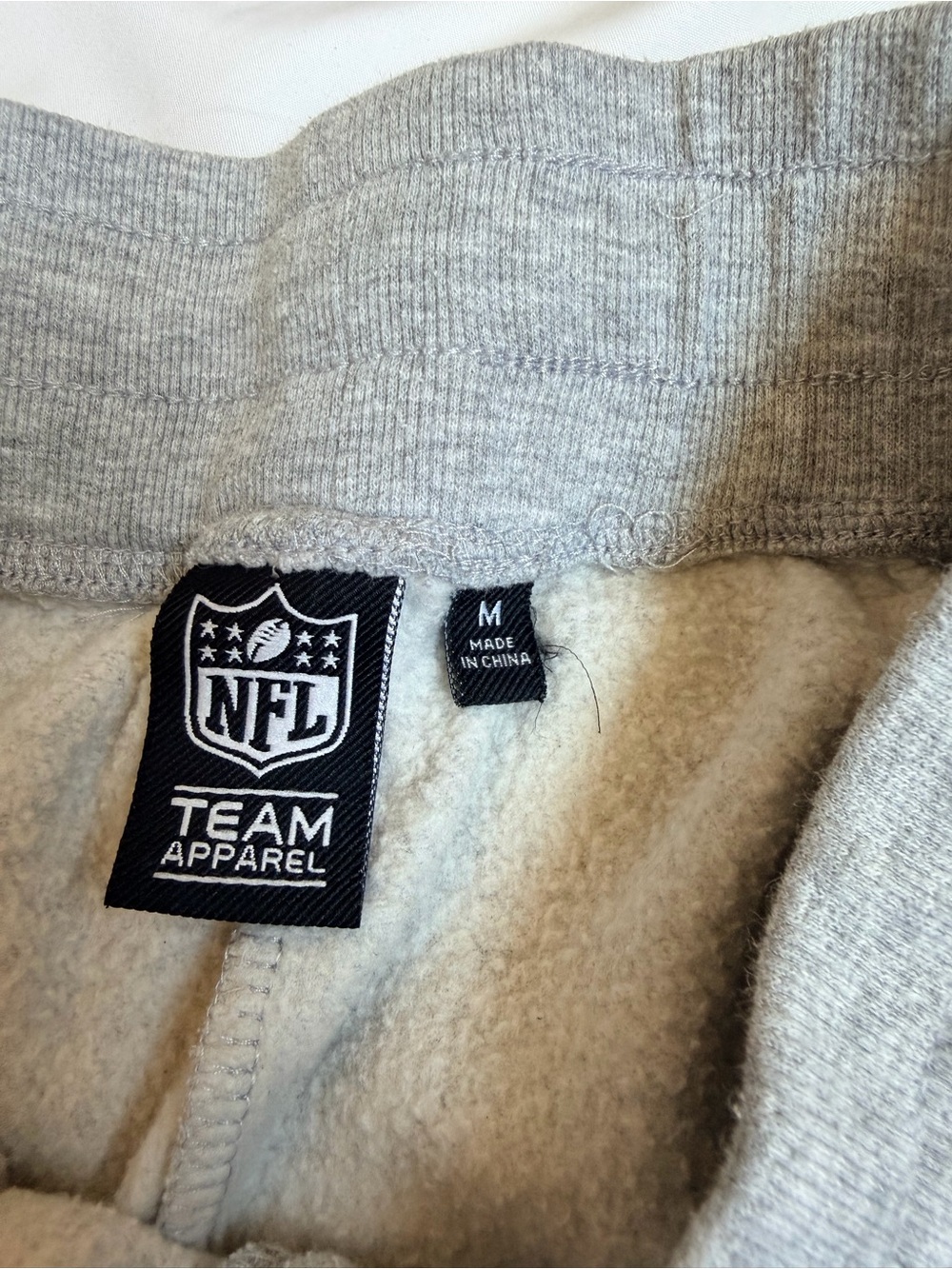 NFL Gray Sweatpants with Blue Lions & Side Team Name - Picture 2 of 3